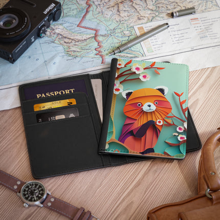A Playful Red Panda Passport Cover