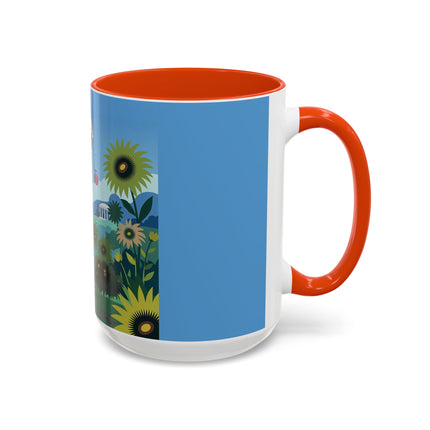 The Secret Language Of Flowers Colorful Mugs – Art Deco Botanical Elegance
