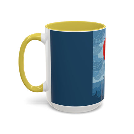 Siren of the Waves Colorful Mugs – Dramatic Sea Power & Bold Elegance