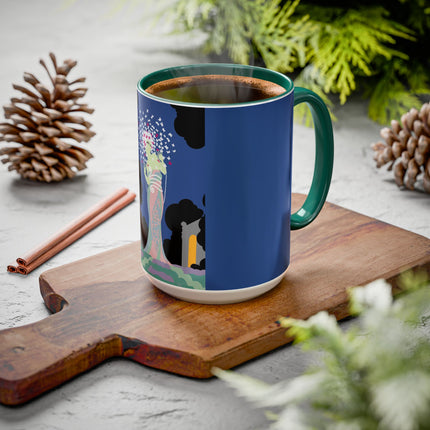 Butterfly Enchantress Colorful Mugs – Ethereal Art Deco Magic & Transformation