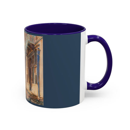 Gondola Moorings on the Grand Canal by John Singer Sargent Colorful Mugs (11oz, 15oz)