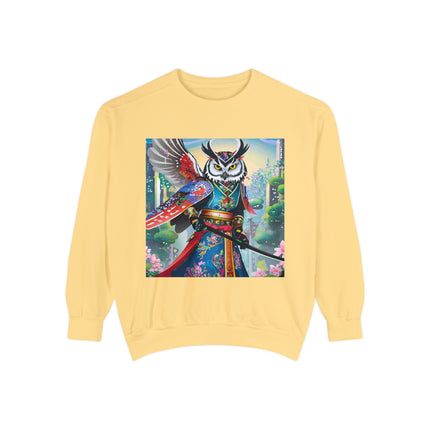Cyberpunk Samurai Owl Sweatshirt
