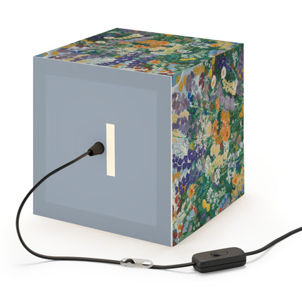 Flowers on the Mountain by August Babberger Light Cube Lamp