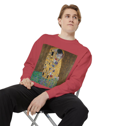 The Kiss by Gustav Klimt Unisex Garment-Dyed Sweatshirt