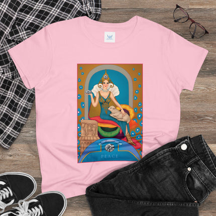 April & Diamond (from the Gem Series) by Sofia Chiostri Women's Midweight Cotton Tee