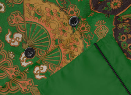 Japanese Fan Pattern by G.A. Audsley Women's Satin Pajamas (AOP)