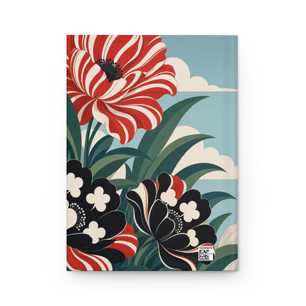 🌺🎩 The Grand Garden Society Hardcover Journal – Art Deco Fashion & Floral Elegance