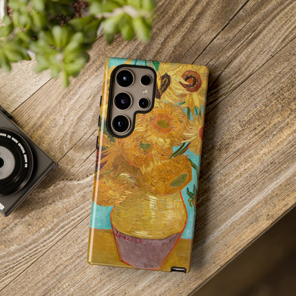Vase with Twelve Sunflowers by Vincent Van Gogh Phone Cases