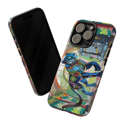 Cyber Panther's Hunt Phone Cases