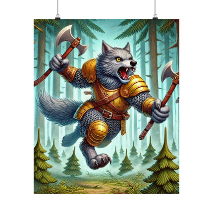 🐾⚔️ Wolverine Vanguard Matte Vertical Poster – Courage, Power & Untamed Adventure