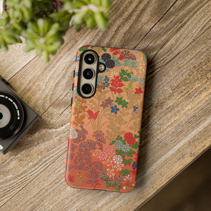 Ornamental Japanese Flower Pattern Phone Cases