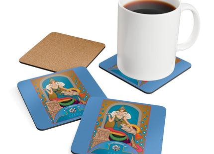 Aries Zodiac Design – April & Diamond by Sofia Chiostri | Corkwood Coaster Set