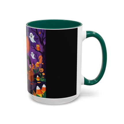 🎃🏮 The Pumpkin Gentleman's Moonlit Stroll Colorful Mug – Whimsical Halloween Charm