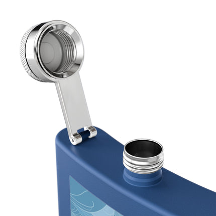 Siren of the Waves Stainless Steel Flask – Dramatic Sea Power & Bold Elegance