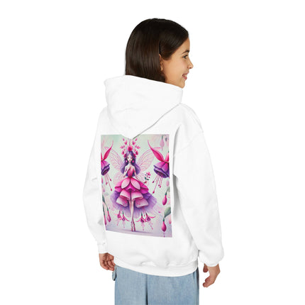 Fuchsia Fairy Youth Hooded Sweatshirt – Radiant Color & Enchanted Imagination