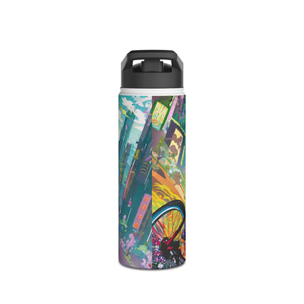 Cyberpunk Frog Stainless Steel Water Bottle