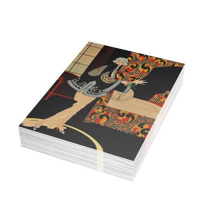 🎭🖤 The Lady Of The Art Deco Salon Postcard Bundles – Art Deco Fashion Elegance