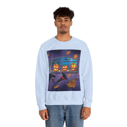 Whimsical Halloween Mischief Unisex Heavy Blend™ Crewneck Sweatshirt