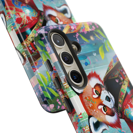 Cybernetic Red Panda Phone Cases