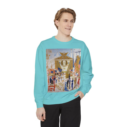 The Cathedrals of Wall Street Unisex Garment-Dyed Sweatshirt