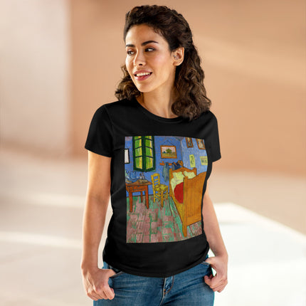 The Bedroom by Vincent van Gogh Women's Midweight Cotton Tee