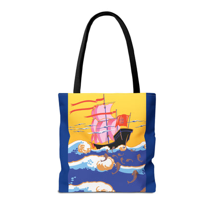 Golden Seas and Whimsical Dreams Tote Bag (AOP)