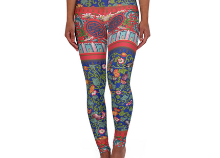 Chinese Ornament by Owen Jones High Waisted Yoga Leggings (AOP)
