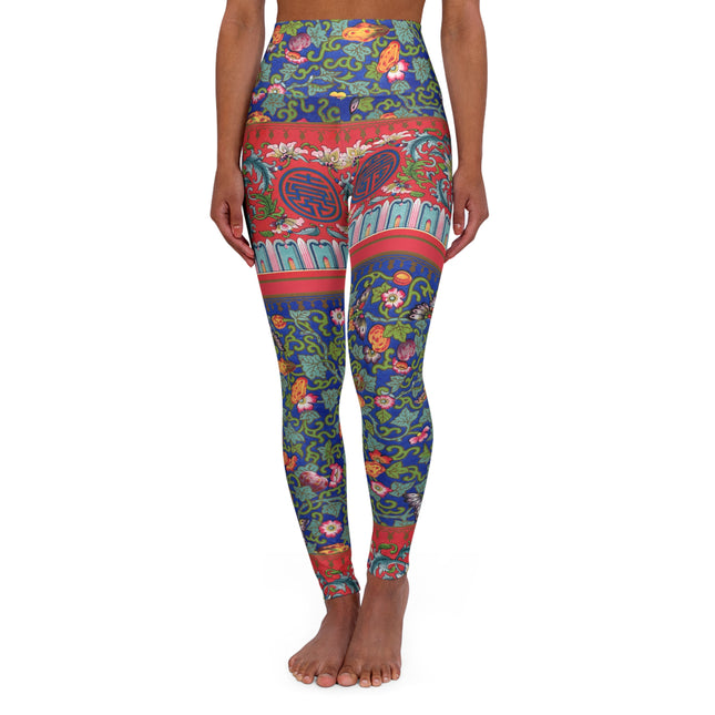 Chinese Ornament by Owen Jones High Waisted Yoga Leggings (AOP)
