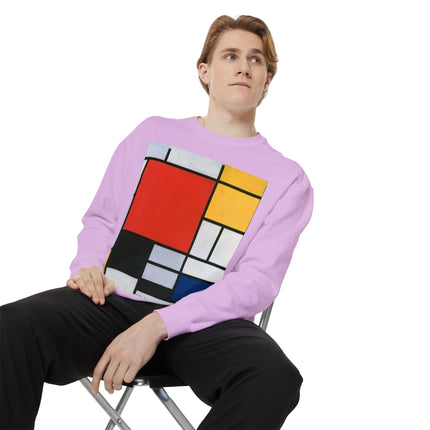 Composition with Red, Yellow, Blue, and Black by Piet Mondrian Garment-Dyed Sweatshirt
