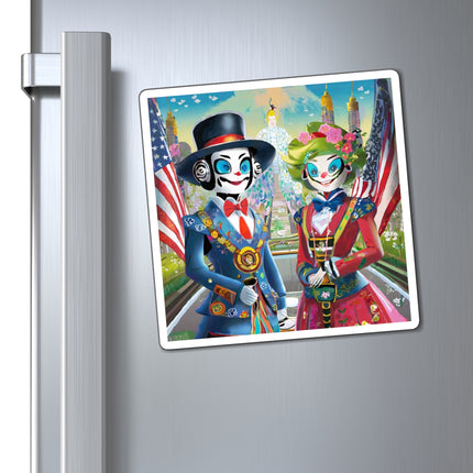 Cyber Punk Robots Magnets (3 Sizes)