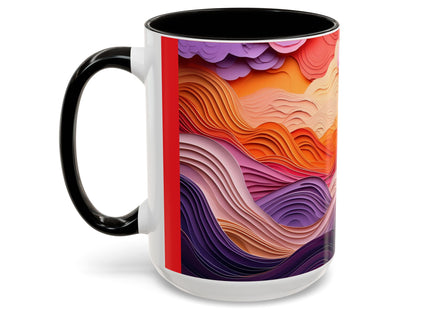 Dramatic Sunset Sky Colorful Mugs (11oz, 15oz)