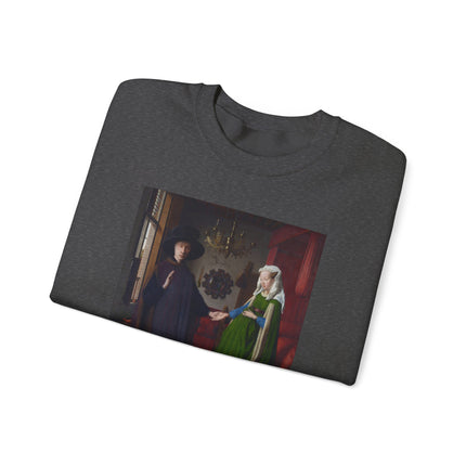 Arnolfini Portrait by Jan Van Eyck Heavy Blend™ Crewneck Sweatshirt