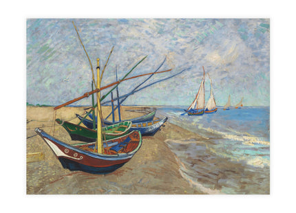 Fishing Boats by Vincent Van Gogh Postcards (envelopes included) - Bundles of 10, 30, 50 Pieces
