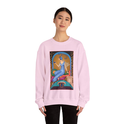 September & Sapphire (from the Gem Series) by Sofia Chiostri Heavy Blend™ Crewneck Sweatshirt