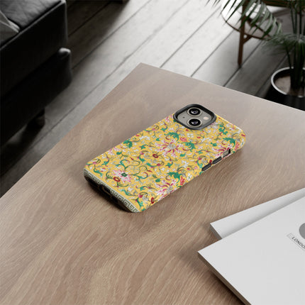 Yellow Botanical Pattern by Owen Jones Phone Cases