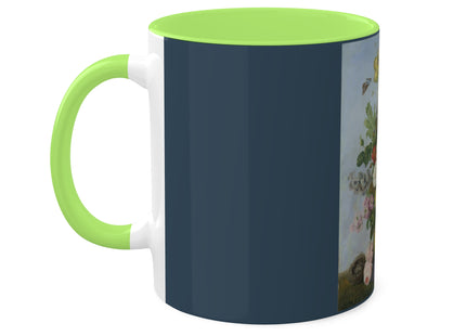 Bouquet of Flowers and a Nest by Sebastian Wegmayr Colorful Mugs, 11oz