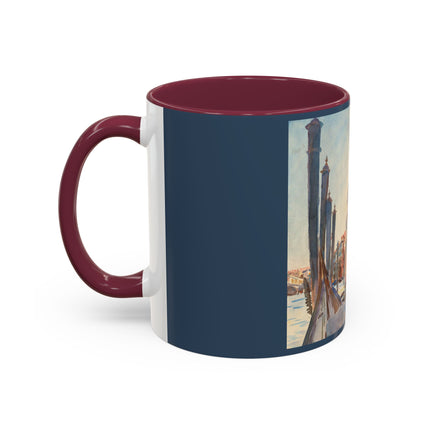 Gondola Moorings on the Grand Canal by John Singer Sargent Colorful Mugs (11oz, 15oz)