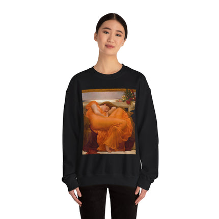 Flaming June by Frederic Leighton Heavy Blend™ Crewneck Sweatshirt