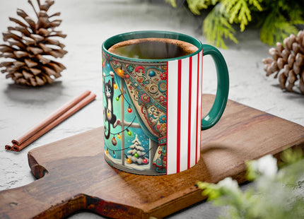 Mischief in Tinselland Colorful Mugs (11oz, 15oz)