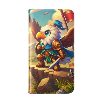🦅⚔️ Watchful Guardian Flip Case – Courage, Leadership & Noble Adventure