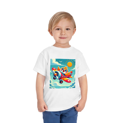 Joyful Bird Aviator Toddler Short Sleeve Tee