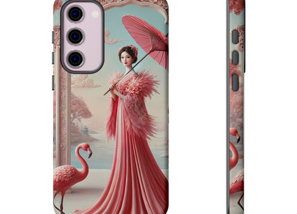 Petals, Porcelain, and Flamingos Phone Cases