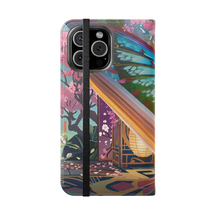 🦊🦋 Cyber Kitsune Butterfly Guardian Phone Case – Neon Magic & Digital Dreams