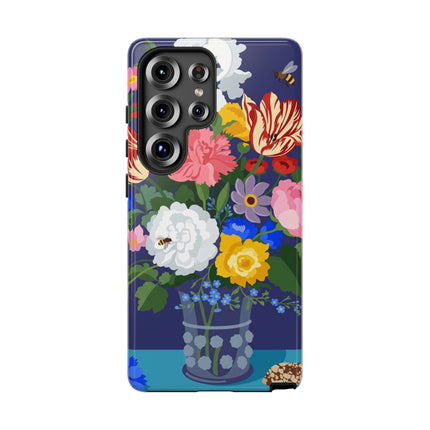 Midnight Floral Bouquet Phone Case – Vibrant Blooms & Enchanted Garden
