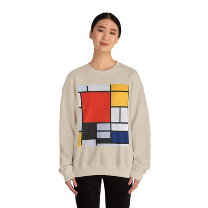 Composition with Red, Yellow, Blue, and Black by Piet Mondrian Heavy Blend™ Crewneck Sweatshirt