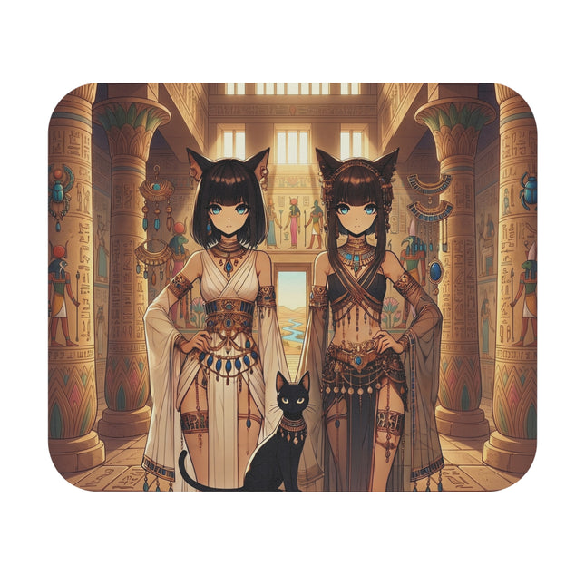The Egyptian Priestess Cats Mouse Pad – Temple Guardians & Ancient Grace