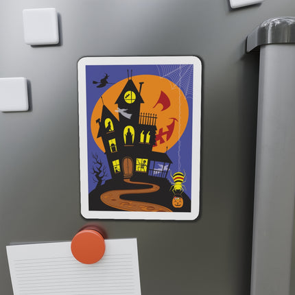 Halloween Night at the Haunted House Die-Cut Magnets (5 Sizes)