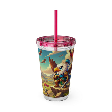 Watchful Guardian Sunsplash Tumbler with Straw, 16oz