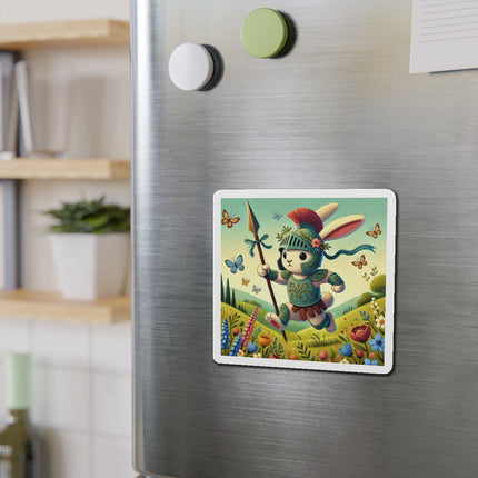 Rabbit Gladiator Die-Cut Magnets (5 Sizes)