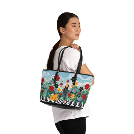 🌹🎭 The Lady Of The Little Dancer Shoulder Bag – Art Deco Floral Fantasy
